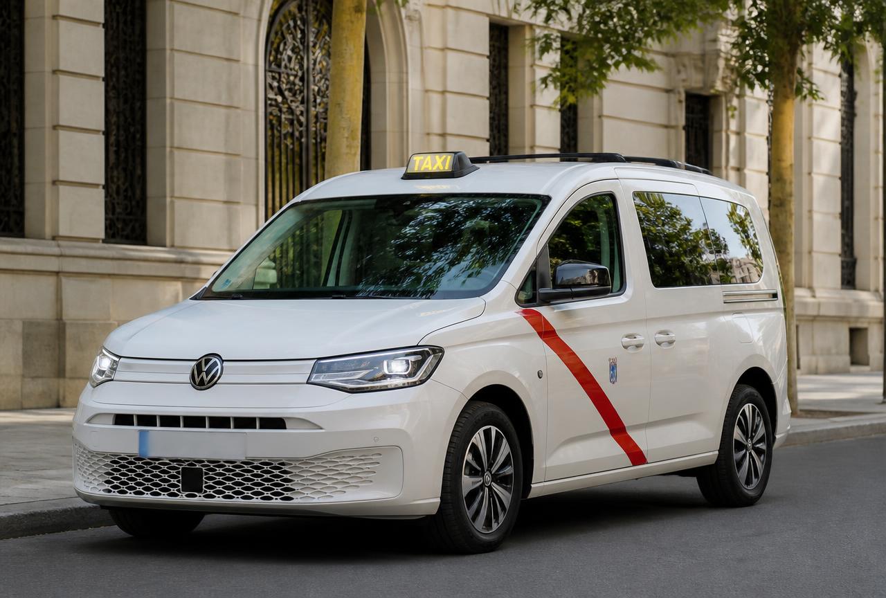 Volkswagen Caddy eléctrico en libre de taxi